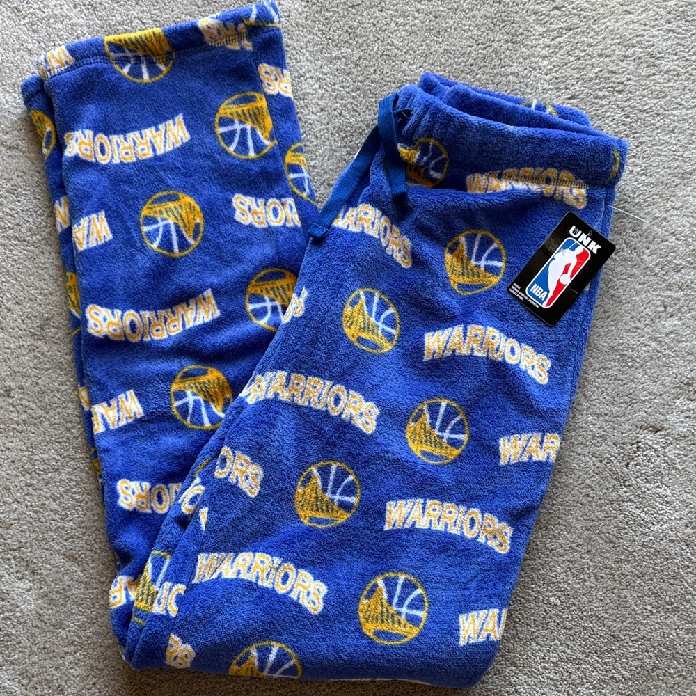 NWT NBA Warriors Fleece Lounge Pants
